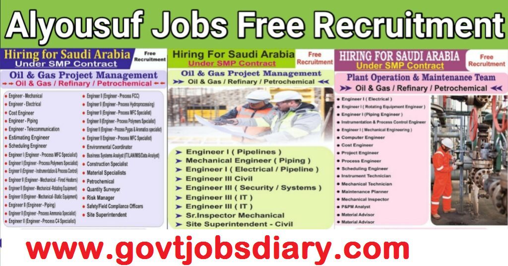 saudi-jobs-gulf job vacancy-Alyousuf-jobs