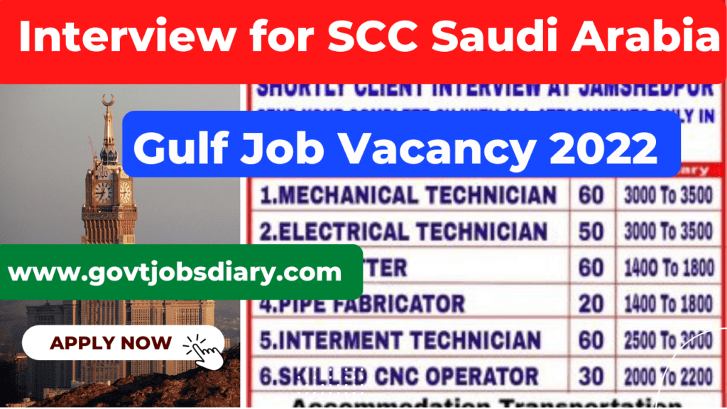 Interview for SCC Saudi Arabia