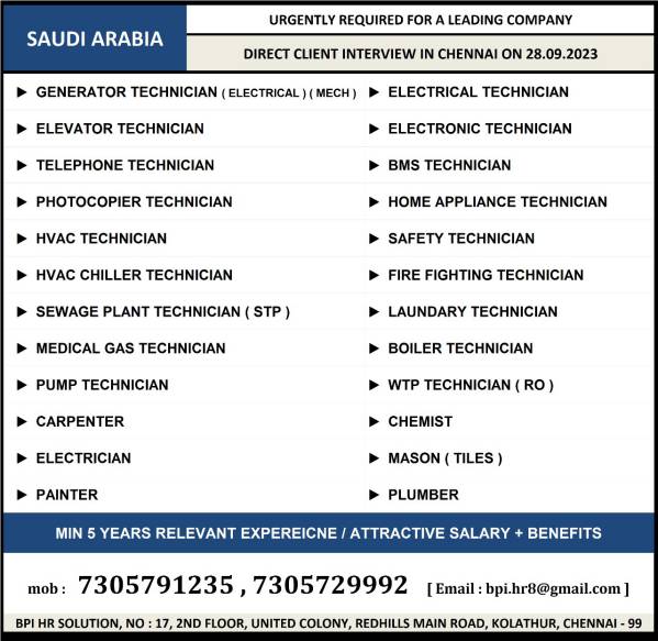 Saudi-Arabia-job-vacancy-for-Technicians